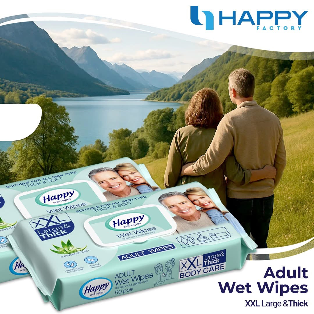 Adult Wet Wipes - 3 x 50 stuks (totaal 150vochtige doekjes) | PH 5.5 gebalanceerd