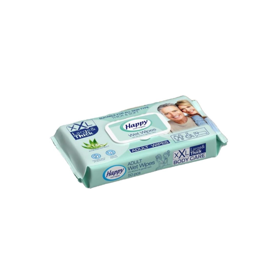 Adult Wet Wipes - 3 x 50 stuks (totaal 150vochtige doekjes) | PH 5.5 gebalanceerd